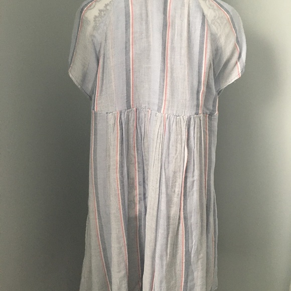 Free People New Spring Love Striped Tunic Top Red - Picture 7 of 9